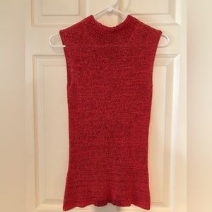 Liz Claiborne Silk/Nylon Coral Sleeveless Top - Size S